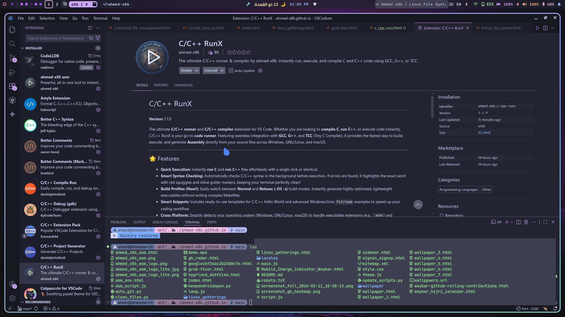 C/C++ RunX VS Code Extension